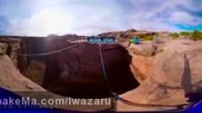  بند بازی خطرناک و هیجان انگیز روی دره/°360