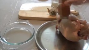 آموزش مرغ داخل فر همراه با جواد جوادي