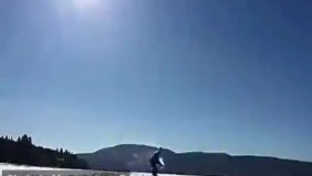  بخار آبجوش در سرمای برف