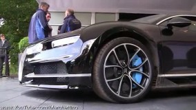 شتاب بوگاتی شیرون با دریچه گاز کامل