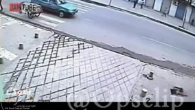 افتادن این خانم در چاله ای که نبود