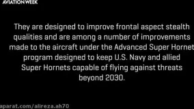 تست پروازی جنگنده F-18 E _ F Advanced Super Horent