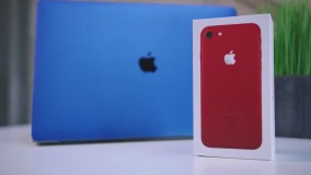 جعبه گشایی از آیفون 7 قرمز رنگ جدید شرکت اپل