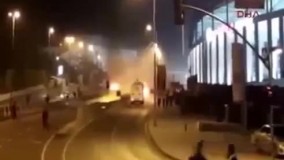 اولین ویدئو از بمب در مسیر اتوبوس دورتموند (لحظاتی پیش منتشر شد)