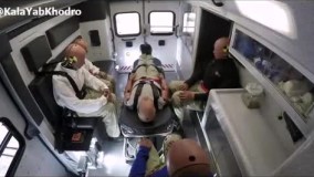 تست ضربه آمبولانس فورد.خط روی آمبولانس نیفتاد!