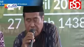 مرگ قاری قرآن حین تلاوت زنده!