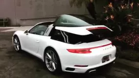  مکانیزم 4 میله ای باز و بسته شدن سقف Porsche 911 targa