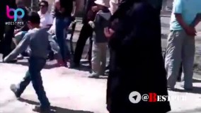 صف سرویس بهداشتی در ۱۳ بدر ، در پارک وکیل آباد مشهد