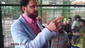 حمله ببر درنده به مجری سینما