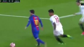 توپی که به پای لیونل مسی چسبیده است