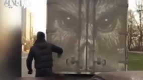 هنرنمایی روی خودروهای کثیف