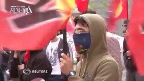 درگیری پلیس ترکیه با معترضان در تظاهرات روز کارگر