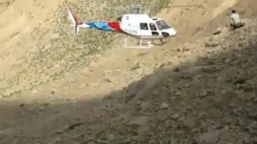 لحظه دلخراش برخورد پره‌ بالگرد به سر مدیرکل بحران کهگیلویه و بویراحمد