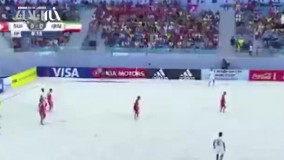 پیروزی تاریخی فوتبال ساحلی ایران مقابل سوئیس و راهیابی به نیمه نهایی