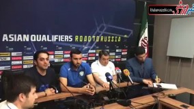 کنفرانس خبری سرمربی تیم ملی ایران و ازبکستان