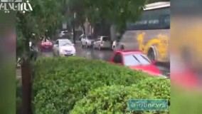 جاری شدن سیل در جنوب غرب چین