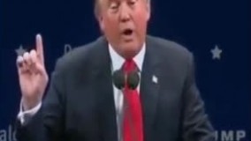 کلیپ جالب سخنرانی ترامپ