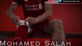 اولین حضور محمد صلاح با لباس لیورپول در آنفیلد
