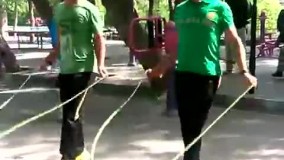 ???? طناب زدن همراه با موسیقی و رقص زیبای آذربایجانی در پارک بزرگ ایل گؤلی تـبـریـز