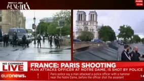 وضعیت پاریس بعد از حمله یک مرد در نزدیکی کلیسای نوتردام