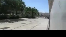 لحظه انفجار عامل انتحاری در مرقد امام