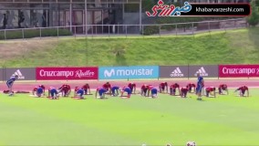 پاس های دیدنی ایسکو و اسنسیو در تمرینات اسپانیا