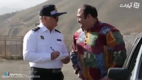 جریمه شدن مهران غفوریان توسط پلیس راهنمایی رانندگی