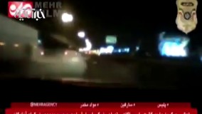 تعقیب و گریز واحد گشت پلیس آگاهی تهران با سارق خودرو 