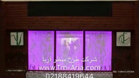 اجرای آبنمای حبابی موزیکال و ریتمیک، طراحی و اجرای حباب نما موزیکال و ریتمیک، دیوار شیشه ای، حباب نما 