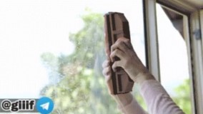 ایده جالب برای تمیز کردن شیشه های دور از دسترس 