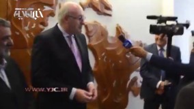 پشت صحنه‌ای جالب از حمید معصومی‌نژاد در مصاحبه با یک شخصیت قد بلند اتحادیه اروپا 