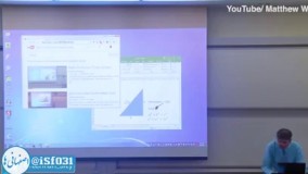 درس که نمیده انگار داره شعبده بازی میکنه رو تابلو