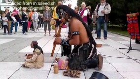 اجرای زیبای اهنگ last of mohicans توسط یک سرخ پوست واقعی