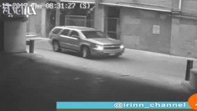 لحظه سقوط یک خودور از طبقه هفتم پارکینگ طبقاتی