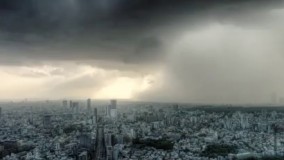 تایم لپس از بارش شدید باران در شهر توکیو