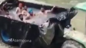 موج های آبی سیار همراه با موج مصنوعی