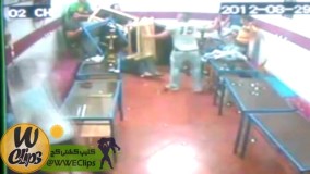 قمه کشى در کافه و زخمى کردن على بابا