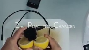 اگه جایی رفتین که برق نداشت ولی لیمو  داشت(!)، اینجوری گوشیتونو شارژ کنید