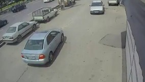 تصادف مأمور انتطامی با خودرو موقع تعقیب سارق