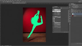 آموزش اکشن فتوشاپ ساخت پوستر نقاشی با افکت نور نیون