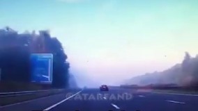  یکی از دلایلی که نباید باسرعت در جاده ی مه آلود رانندگی کنید!