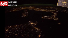 فیلمبردارى بی‌نظیر ناسا از کره‌ی زمین در تاریکی شب