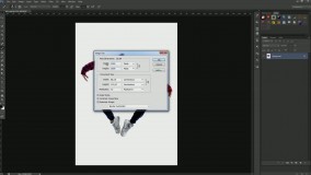 آموزش اکشن فتوشاپ ایجاد افکت مکعب های روبیک و دود