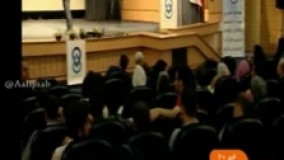 برخورد تند رضا کیانیان با یکی از فعالین محیط زیست در همایش «پویش صدای آب»