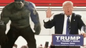 کاش هالک بود اینجوری ترامپ رو خفه میکرد 