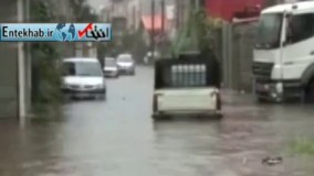  فیلم/ خسارات سنگین بارش شدید باران در گیلان
