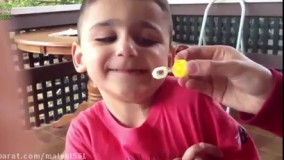 کلیپ خنده دار نوزاد-عکس ناز خوشگل بچه-بازی رقص کودک