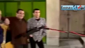 پشت صحنه زیرآسمان شهر همراه سوتی جالب حمید لولایی