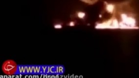 اولین لحظات اتش گرفتن نفت کش سانچی