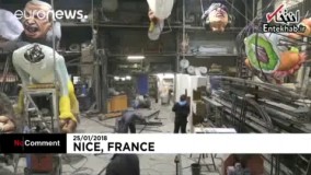 فیلم/ مجسمه‌های غول‌پیکر رهبران جهان در کارناوال شهر نیس